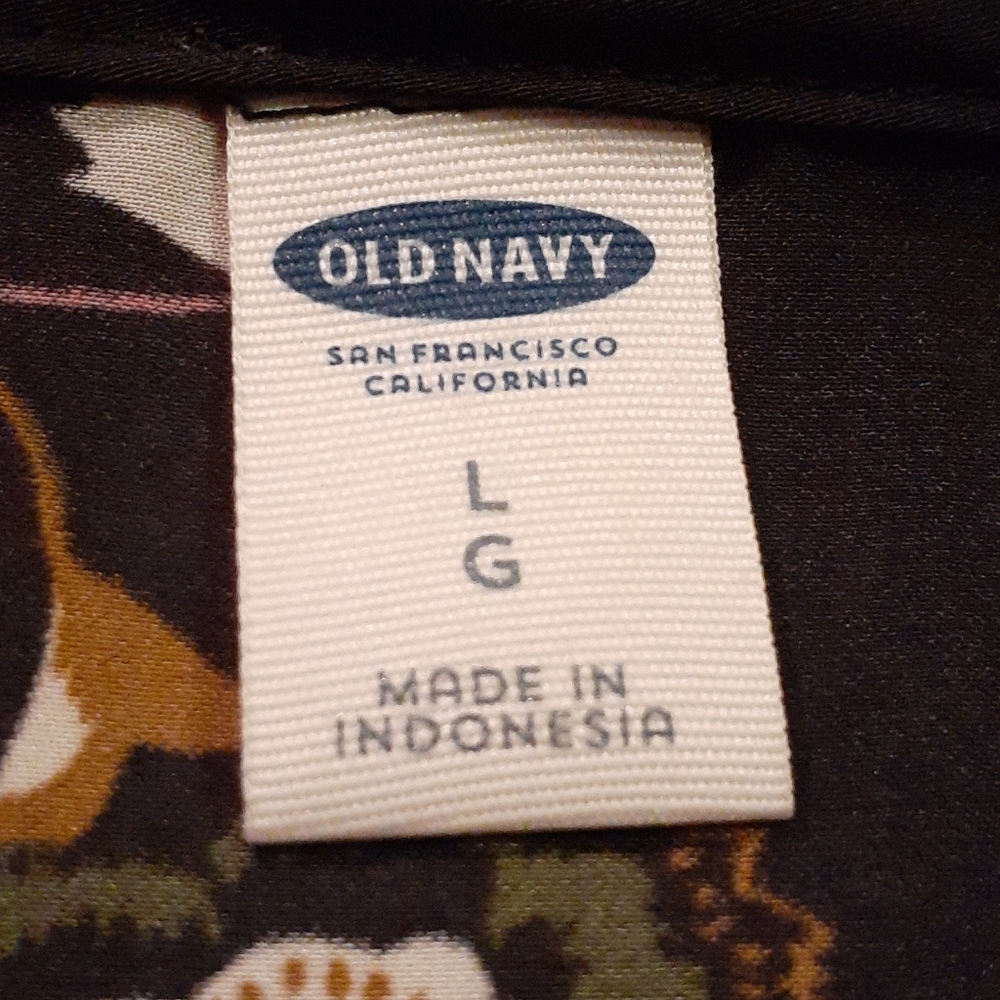 Old navy floral printed blouse size L - Picture 6 of 7